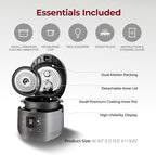 CUCKOO Twin Pressure Rice Cooker 6-Cup Uncooked / 12-Cup Cooked with Nonstick Inner Pot, Versatile Rice Maker & Warmer with 16 Menu Options, Open Cooking Mode, Voice Guide, Gray (CRP-ST0609FG)