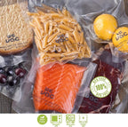 Wevac Vacuum Sealer Bags 100 Pint 6x10 Inch for Food Saver, Seal a Meal, Weston. Commercial Grade, BPA Free, Heavy Duty, Great for vac storage, Meal Prep or sous vide