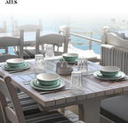 AELS Melamine Dinnerware Set of 12 Pcs Dinner Dishes Set for Indoor and Outdoor Use, Dishwasher Safe, Lightweight Unbreakable, BPA Free, Sage Green