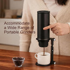 Pour Over Coffee Maker Stand,Adjustable & Foldable Portable Electric Espresso Machine Stand,Holder for Coffee Grinder,Universal Dripper,V60 Dripper,Travel Coffee Maker,Coffee Press Black