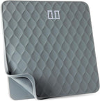 Greater Goods Designer Bathroom Scale: Non-Slip Silicone Cover, Hidden LED Display, Spot-On Precision, 400 lb Capacity (Gray)