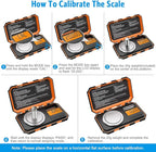 (New Version) AMIR Professional Digital Scale, 20g Pocket Scale with 0.001g Accuracy, Electronic Smart Scale with 20g Calibration Weight (Battery/Tweezers Included)