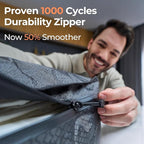 Apex Series Vacuum Bags for Travel Luggage, 180° Open, Reusable Compression Bags for Carry On Suitcases and Backpack, Vacuum Seal Packing Cube for Cloth (1Large No Pump)