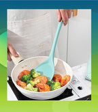 Tenta Kitchen Spatulas for Nonstick Cookware - Silicone Turner Spatula - Spatulas Silicone Heat-Resistant up to 600°F - Flexible & Thin Pancake & Egg Flippers-Kitchen Utensils for Cooking BPA