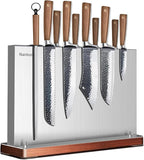 Metal Magnetic Knife Holder Magnets Kitchen Storage Universal Magnetic Knife Block Without Knives Stainless Steel Knife Magnetic Strip Stand Race Cutlery Display Stand Saves Counter Space