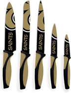 NFL New Orleans Saints 5-Piece Kitchen Knife Set