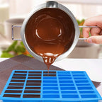 Mity rain 40 Cavities Rectangle Silicone Mold - Caramel Candy Trays Molds for Chocolate Truffles, Ganache, Jelly, Praline, Ice Cube Tray, Gummy(blue)