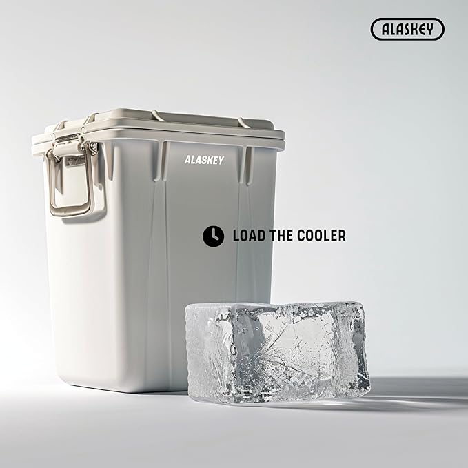 Alaskey® Giant Ice Block Mold 12 lbs (Single) | Create Perfect Reusable Ice Bricks | Professional Silicone Mold for Crafting Extra Large Ice Cubes, Ideal for Ice Baths, Coolers, Bartender Accessories