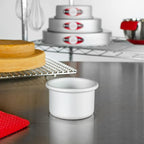 Fat Daddio's PRD-32SET Anodized Aluminum Round Cake Pans, 3 x 2 inch, Set of 2