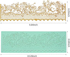 GROWTAIL Lace Molds Silicone,Cake Fondant Embossing Mat,Lace Molds for Cake Decorating Edible Lace