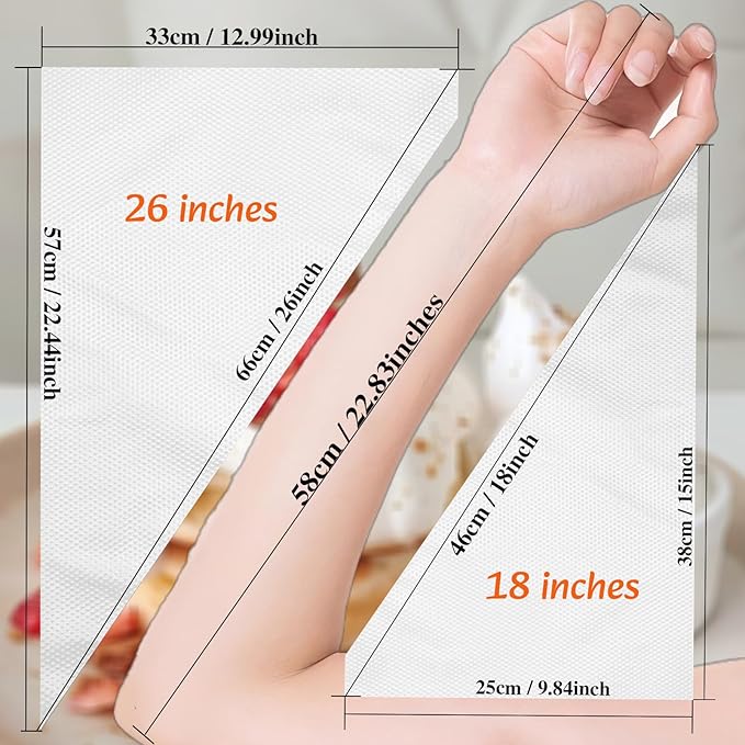 18 Inch Tipless Piping Bags for Royal Icing, 26 Inch Large Piping Bags, Thickened and Non-Slip Piping Icing Bags Disposable