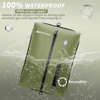 Vacuum Bag for Travel, Professional IPX8 Waterproof Reusable Vacuum Compression Bags for Travel Suitcases, Durable Space Saver Bag(1 Large,No Pump)
