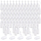 Zhehao 100 Pcs 10 ML Narrow Tip Applicator Bottle Mini Needle Tip Glue Bottle Applicator Precision Translucent Glue for Alcohol Ink DIY Quilling Acrylic Painting(White)