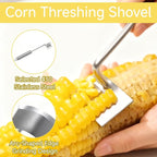 3 Pcs Corn Tool Set – Upgraded Corn Peeler for Corn on the Cob,Corn Holder, Corn Cob Stripper Tool,Multi-Use Corn Cob Stripper Tool for Home Kitchen, Outdoor Barbecues & Camping