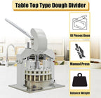 Manual Dough Divider Table Top Dough Dividing Machine 40PCS Dough Cutter Commercial Dough Dividing Machine Dough Baking Divider, 0.95oz-5.08oz, 40PCS