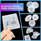 LET'S RESIN Silicone Mold Making Kit 63.48oz/3.968lbs,Non-Toxic Mold Making Silicone Rubber,Silicone Mold Maker,Clear Liquid Molding Silicone Kit for Resin Molds, Silicone Molds Making