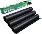 Grill Mats for Outdoor BBQ - Set of 3 Heavy Duty Non-Stick Mats, Easy to Clean, Charcoal, Gas, Electric, RV, Camping