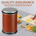 rolling knife sharpener, durable diamond grinding head, replacement grinding head, 15 degree and 20 degree sharpening bevel suitable for various kitchen knives