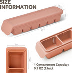 Silicone Freezer Trays with Lid, 0.7oz 12 Section 4 Sets - Leak Proof Silicone Freezer molds for Homemade Baby Food Breastmilk, Purees, Vegetables, Baby Food Jars Ice Tray with Lid BPA Free Mix
