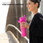 Simple Modern Trek Pivot | 40oz Flip Straw Tumbler with Handle | Water Bottle & Boot | Interchangeable Straw & Chug Lids | Insulated Stainless Steel Jug | Gym Sports Outdoors | Tropical Wave