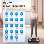 EILISON Highly Advance 2-in-1 Digital & Analog Weighing Scale for Body Weight-400lbs, 4 High Precison GX Sensor Accurate, Thick Tempered Glass, Extra Large Display (red) (Smart Black)