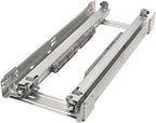 Rev-A-Shelf 7.25" Pullout Storage Organizer for Base Kitchen/Bathroom Cabinets w/Soft-Close Full Extension Slides & Adjustable Shelves, 448-BCSC-6C