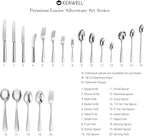 KEAWELL Premium Louise Demitasse Espresso Spoons, 18/10 Stainless Steel, 4.4-Inch Small Size, Dishwasher Safe (4.4 inches, 12)