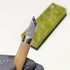 Knife Sharpening Stone,10000 Grit Whetstone Final Fine Polishing Natural Green Honing Oilstone for Knives Tools,Cutting Tools 180 * 60 * 30mm (A)