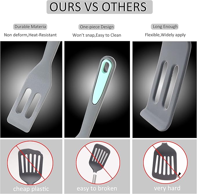 To encounter Mini Brownie Serving Spatula, Bent Icing Spatula, Heat-Resistant Flexible Nonstick Silicone, Set of 2