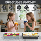 Silicone Ice Cube Tray 3 Pack - Easy Release ice cube tray with lid, BPA Free Ice Cubes Trays for Freezer,ice cube mold for Cocktail,Whiskey (Black+Grey+Mint)