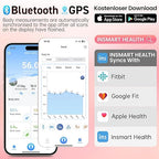 INSMART Smart Scale for Body Weight, Digital Bathroom Scale with BMI, Muscle Mass, Bluetooth Body Fat Scale,17 Body Composition Analyzer with Smart APP Sync Weight Scale, 400 lbs - Pink