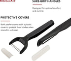 KitchenAid Universal Euro Y Peeler, Set Of 2, Black