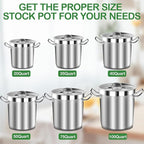 Extra-Large Stainless Steel Stock Pot – Commercial Heavy Duty Soup Pot with Lid, 3-Ply Base for Fast Heating, Ideal for Seafood Boils and Outdoor Cooking - 100 Quart