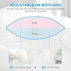 EIUE Hotel Collection Bed Pillows for Sleeping 2 Pack Standard Size，Pillows for Side and Back Sleepers,Super Soft Down Alternative Microfiber Filled Pillows,20 x 26 Inches