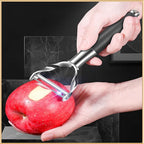 Peeler Ultra Sharp Stainless Steel Blades and Anti-slip Wood Handle Vegetable Fruit Potato Carrot Apple Peeler for Efficient Kitchen Prep