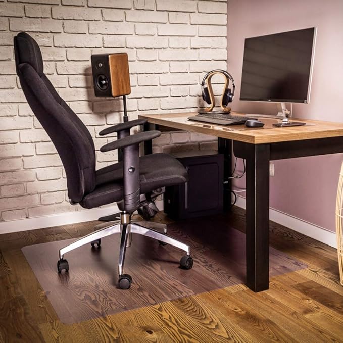 NECAUX Custom 16 x 67 Inch Frosted Desk Cover Protector, 1.5mm Thick Water Resistant Plastic Non-Slip Table Pad Table Cover Protector for Coffee Table, Writing Desk, Trainning Table