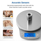 Etekcity Nutrition Smart Food Kitchen Scale, Digital Ounces and Grams for Cooking, Baking, Meal Prep, Dieting, and Weight Loss, 11 Pounds-Bluetooth, 304 Stainless Steel (Pack of 10)