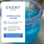 Snowy River Blue Dream, Cocktail & Margarita Sugar Rimmer - Vibrant Naturally Colored Sugar for Cocktail Rimming, Baking & Decorating, Medium Crystal - 16oz