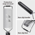 Cheese Grater with Non-Slip Handle, Extra Coarse Grater,L12" X W2.5"