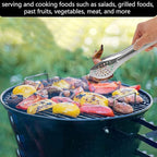 6 Pack Buffet Tongs,Stainless Steel Serving Tongs Serving Utensils 7Inch