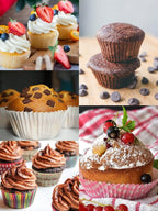 4 Cup Muffin Pan 2 Pack, Nonstick Mini Muffin Tin for Air Fryer, 1.18In Deep Cupcake Baking Pan for Frittatas, Tarts, Brownies