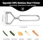Best Vegetable Carrot Potato Peelers for Kitchen, Just Like Mom's old steel Fruits Peeler (Double Blade)