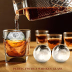 Round Ice Cube Mold,1.8 INCH x 8,Ice Ball Maker Mold | Round Ice Cube Trays for Freezer,Whiskey Ice Cubes Mold,Circle Ice Cube Tray with Lid,Ice Trays-Ice molds for Whiskey,Cocktails,Coffee