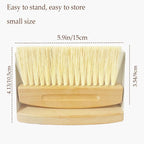 Mini Broom and Dustpan Set Small Metal Dustpan and Brush Set Hand Whisk Broom for Home Office Desktop Sofa Pet Care Household Cleaning (PET bristles, Black)