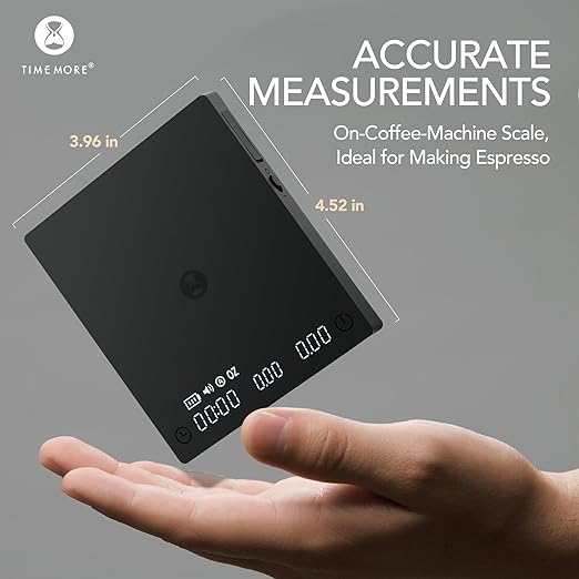 Timemore Basic Mini Coffee Scale, Slim & Lightweight Design, Three Modes | Digital Espresso Scale with Timer for Precision Brewing