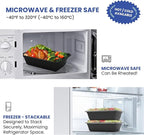 38oz 10 Pack Meal Prep Containers, BPA Free Food Storage Containers with Lids Reusable Stackable, Microwave/Dishwasher/Freezer Safe To Go Food Containers
