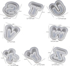 26 Pack Small Matte Letter Mold Set - Alphabet, Animal & Clay Molds for Resin Casting, Candle Making & Home Decor