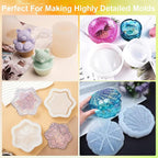 CHANGTIKEJI Silicone Mold Making Kit,48OZ Super Elastic Liquid Silicone for Mold Maker, Fast Cure Translucent Silicone Rubber for Casting Mold,Silicone Mold,Candle Mold,Soap Mold,Food Mold