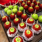 400 pcs Candy Apple Skewer Sticks, PEOUWNES 5mm 5.5 inch Caramel Apple Sticks, Corn Dog Sticks, Rock Candy Stick, Bamboo Skewers for Corn Cob Kabob, Lollipop, Grill