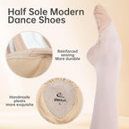 Half Soles Dance Shoes for Women Girls Men Lyrical Pirouette Ballet Canvas Shoes Turners Dance Shoes for Contemporary (Girls/Boys/Men/Adult)